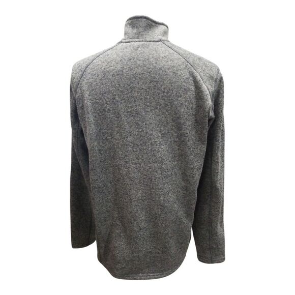 Eddie Bauer Pullover Quarter Zip Gray Radiator Fleece Size LT - Picture 4 of 9